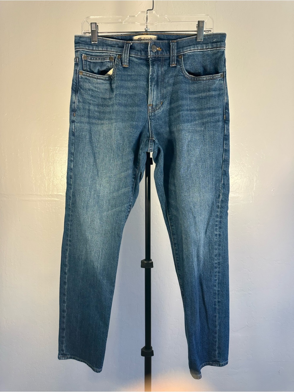 Madewell Men's Slim Straight Medium Blue Denim Jeans